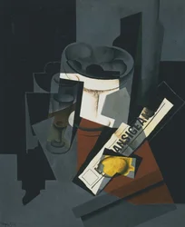 Nature morte au journal